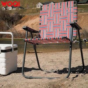 Chaise pliante portable Woqi en aluminium et tissu Oxford, capacité 110 kg, pour jardin, camping, plage, pêche, extérieur - Product Image 1