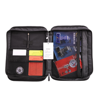 Kit d'arbitre de football en PVC personnalisé : sacoche pour cartes d'arbitre, sifflet, drapeau, manomètre de ballon, pièce de monnaie de tirage au sort, sac de transport