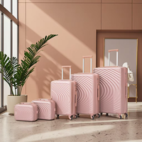 Ensembles de bagages ABS de haute qualité 5 pièces 12 14 20 24 28 pouces valises de Style Simple pour les voyages en plein air en gros