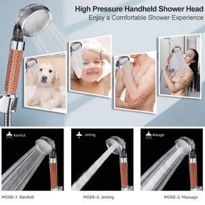 Compatible avec votre tuyau de douche, pommeau de douche à filtration ionique, pommeau de douche à main à LED changeant de couleur (7 couleurs), remplacement pour salle de bain - Product Image 6