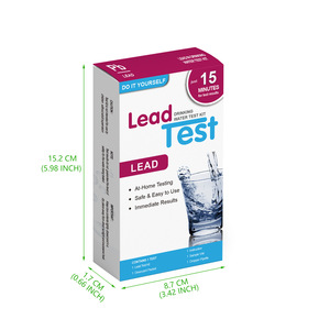 ชุดทดสอบตะกั่วในน้ำดื่ม ผลลัพธ์ใน 15 นาที ใช้งานง่าย ปลอดภัย ตรวจจับได้ทันที ใช้ที่บ้าน - Product Image 1