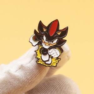 ป้ายโลหะเคลือบรูปเม่นโซนิคสำหรับเข็มกลัดปกเสื้อลายการ์ตูนทำด้วยมืองานโลหะ - Product Image 4