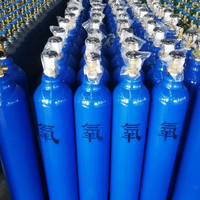 Tanques de Oxígeno Industriales de Segunda Mano de 10L, 40L y 50L, Cilindros de Gas de Alta Presión para Talleres de Soldadura