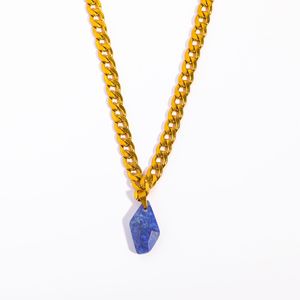 OEM Collier En Pierre Naturelle Lapis-Lazuli Acier Inoxydable Chaîne Serpent Collier Pierre Naturelle - Product Image 5