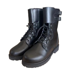รองเท้าบูทหนังวัวแท้ TSB100 สำหรับผู้ชาย ทำงานกลางแจ้ง ฝึกอบรม  แบบ Tactical พร้อมสายรัดปรับได้ 2 หัวเข็มขัด - Product Image 1