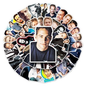 สติกเกอร์วอล์คเกอร์ PVC ลายนักแสดง<span class=keywords><strong>หล่อ</strong></span>สติกเกอร์ตกแต่งถ้วยน้ำแล็ปท็อป50ชิ้น - Product Image 5