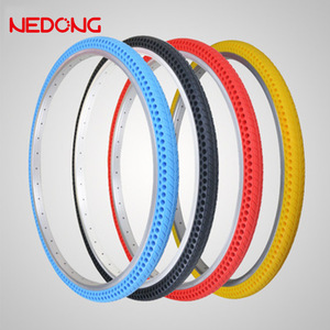 Pneu de vélo Nedong 26x1.5, solide, sans air, anti-crevaison, léger, tubeless pour vélo - Product Image 2