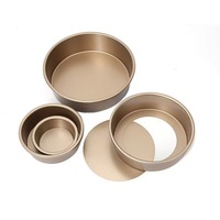 Circulaire cakevorm met ronde bodem, gemaakt van koolstofstaal, antiaanbak bakgereedschap voor cakes.