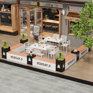 <span class=keywords><strong>Banc</strong></span> de jardin moderne <span class=keywords><strong>en</strong></span> fer forgé <span class=keywords><strong>avec</strong></span> jardinière intégrée, durable et personnalisable - Product Image 5