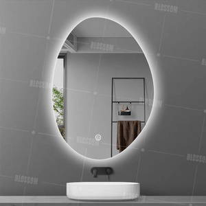 Hình chữ nhật Bạc Led Gương cho phòng tắm treo tường Make-up ánh sáng - Product Image 3