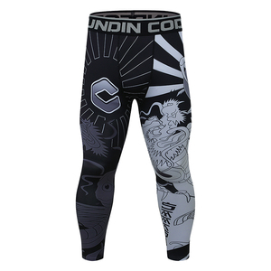 OEM BJJ Spats <strong>Leggings</strong> Custom Logo Men Compression Pants for MMA Grappling <strong>Combat</strong> Sports Quick Dry Printed Training Tights - Product Image 4