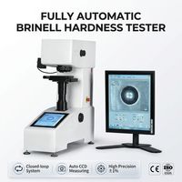 Testeur de dureté Brinell automatique à tourelle, échelle HBW, avec poinçon à bille en carbure de tungstène de 2,5/5/10 mm pour la métallurgie et le contrôle qualité