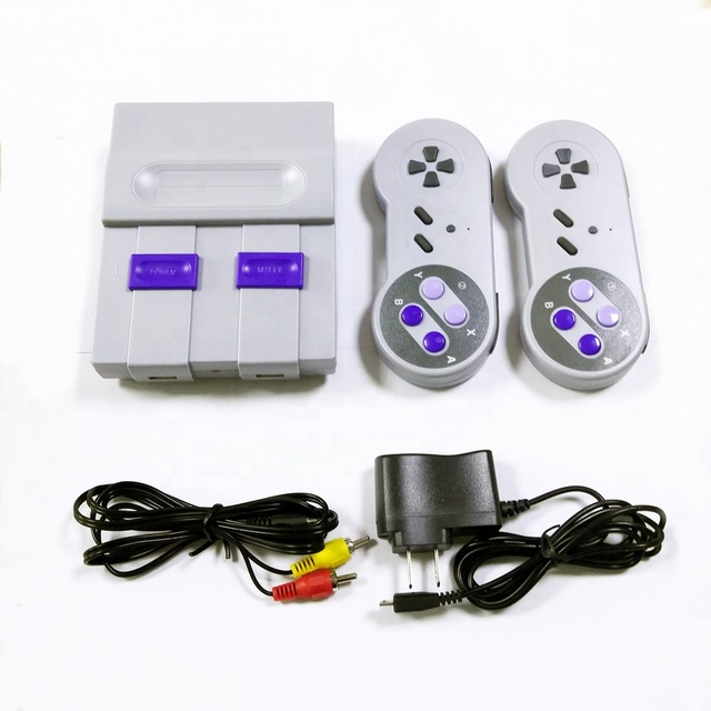 8 Bit New Wireless TV Game Console with Built-in 630 Games Retro Design NTSC Compatible ABS Material