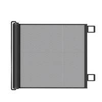 Barrière de sécurité rétractable automatique pour animaux de compagnie, écologique, pour escaliers intérieurs, filet d'isolation pour chiens et chats, sans perçage