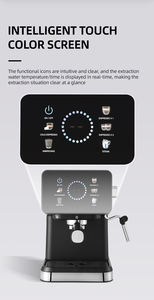Machine à expresso automatique à écran tactile avec système d'eau chaude, démarrage en un clic pour usage domestique et hôtelier, café automatique - Product Image 2