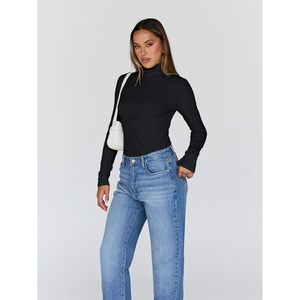 Custom Queen 2025 Fall/Winter Fashion <b>Women's</b> Turtleneck Long Sleeve <b>Thermal</b> Underwear <b>Tops</b> Front Basic Queen Sizes Available - Product Image 2