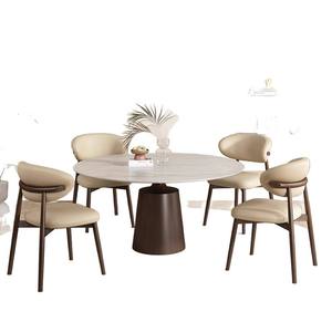 Chaise de salle à manger rembourrée en bois massif, style nordique, pour salle à manger, usage adulte - Product Image 5