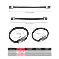 Charge USB 60w Bracelet en cuir Chargeur téléphone portable rapide Type C Câble Usb Bio Pd Type C Câble de charge pour Android Samsung