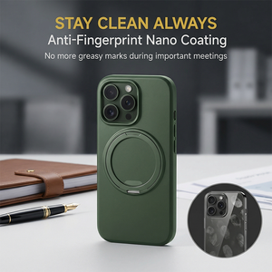 Funda con Soporte 360 para iPhone 17 Pro, Cubierta Magnética Mate con Soporte Multiángulo, Agarre Protector Completo - Product Image 4