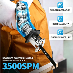 Mini Sierra Recíproca Inalámbrica con Batería de Litio de 2.0Ah, Herramienta de Corte para Jardín y Exteriores - Product Image 6