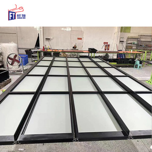 Porte de <span class=keywords><strong>garage</strong></span> en verre segmentée personnalisable - Cadre en aluminium durable, adapté à différentes tailles de <span class=keywords><strong>garage</strong></span> - Product Image 6