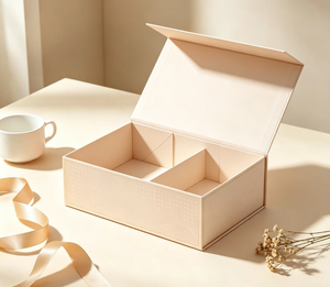 Ivory Board Flat Folding <b>Box</b> With Custom Design For Food Nut Candy <b>Storage</b> Gift Packaging - Product Image 3