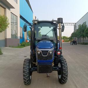 Tracteur agricole 4x4 bleu 70 CV à transmission par engrenages avec cabine de luxe et niveau de sécurité élevé pour usage agricole - Product Image 3