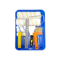 Kit de Peinture Complet avec Bac Bleu de 9 Pouces, Multifonctionnel, Industriel, Personnalisable, en Polyester, pour Travaux de Peinture Domestiques à Grande Échelle