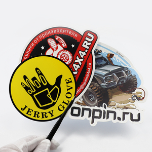 Logo In Chống Thấm Nước Tùy Chỉnh Nhãn <span class=keywords><strong>PVC</strong></span> Nhãn Dán Hoạt Hình Ba Chiều Bằng Nhựa Vinyl Lấp Lánh Cầu Vồng Phản Chiếu Cắt Chết Sáng Bóng - Product Image 2