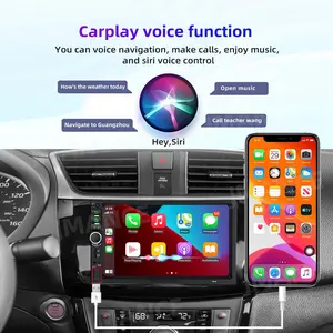 2 Din Multimedia Carplay schermo del telefono cellulare Mirroring sistema di navigazione lettore DVD Stereo per auto con videocamera HD