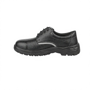 Steel Toe Leather Safety Shoes Industrial <b>Work</b> <b>Boots</b> Anti-static Low Cut Men's All Seasons Heavy Duty Factory Construction - Product Image 4