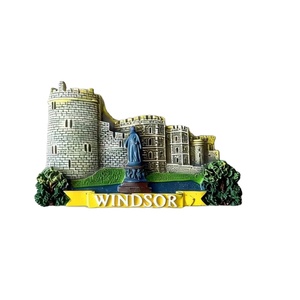Recuerdo de Resina con Temática del Castillo de <span class=keywords><strong>Windsor</strong></span> para Decoración del Hogar, Imán de Refrigerador Personalizable - Product Image 1
