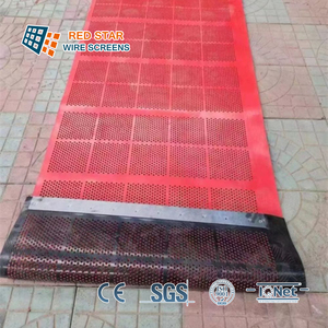 ألواح غربلة مطاطية، ألواح مشقوقة لفصل الوسائط، فاصل للرواسب الخشنة والناعمة، غربال مطاطي مشدود لإزالة الماء - Product Image 1