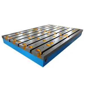 Piastra di superficie in ghisa Anti-corrosione t slot per tavolo di saldatura resistenza all'impatto t slot per pavimento
