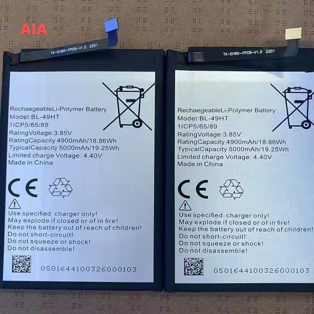 Hot Selling BL-49HT 5000mAh Cobalt Lithium Replacement Battery for Mobile Phone ROHS Certified in Stock Silver 3.87V