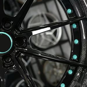 Jantes en alliage de carbone forgé Sailen 2 pièces à concavité profonde 18-24 pouces 5x112/120/114.3 Noir semi-brillant Garantie 5 ans - Product Image 2