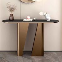 Table console moderne de luxe en acier inoxydable pour salon, bureau à domicile et appartement - Vente en gros