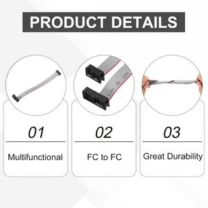 Meccanixity FFC/FPC Flat Ribbon Cable 2.54mm Pitch 15cm Long 10 to 16 Pin FC to FC Connector for Electronic Devices - Product Image 3