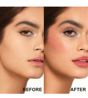 Fard à joues en poudre cuit au marbre naturel avec logo personnalisé, haute pigmentation, ingrédients minéraux, résistant à l'eau, marque privée