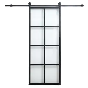 Thời trang nội thất cửa trượt đẩy kéo Barn Door với khung thép