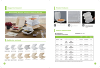 Boîte alimentaire jetable blanche avec couvercle à charnière, compatible micro-ondes, en MFPP, boîte à emporter robuste, boîte à lunch à clapet, vente en gros
