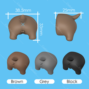 Fundas de silicona con forma de trasero de perro para dispensador de pasta dental, tapón antisalpicaduras para tubo de pasta dental, cabezal exprimidor, gadgets divertidos - Product Image 5