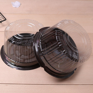 Bán buôn bánh trong suốt hộp tròn vỉ nướng 6in bánh Pet hộp nhựa - Product Image 2