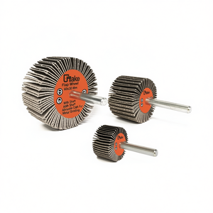 Ttake Flap <b>Wheel</b> 60x30 Mm With Shaft Abrasive Cloth For Metal <b>Grinding</b> - Product Image 2