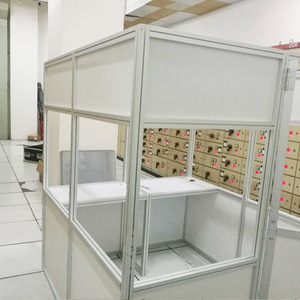 Uffici e Spazi di Stoccaggio per Magazzini, Partizioni Fisse per Ambienti, Uffici Modulari con Struttura in Alluminio - Product Image 4