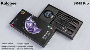 SK45 Pro Neue Smartwatch 5 für Männer und Frauen Hochwertige Smartwatch 3 Armbänder 1,53 AMOLED-Bildschirm Wasserdicht IP68 BT-Anruf Kalobee - Product Image 5