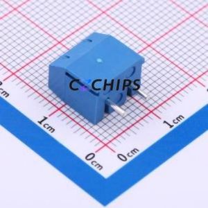 MX301-5.0-02P-BU01-Cu-Y-A Screw Terminal Block Through hole Component (THT),P=5mm Connector 1x2P 5mm Blue Through Hole - Product Image 2