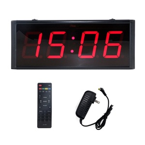 ZX Editable 4 Inch 4 Digit LED Electronic Stopwatch Timing Clock Modern 12/24 Hour Format Digital <strong>Countdown</strong> <strong>Timer</strong> for Home Wall - Product Image 5