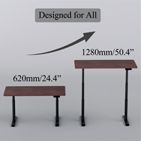 PRORIALS Home Sewing & Design Studio – Cadre de bureau électrique à double moteur, stable, en fer, ergonomique, durable, réglable et moderne