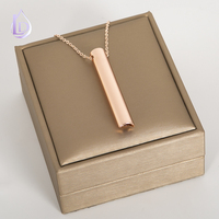 Nouveau Collier Tendance en Acier Inoxydable avec Chaîne à Maillons, Anti-Stress, pour la Respiration Consciente, Idéal comme Cadeau